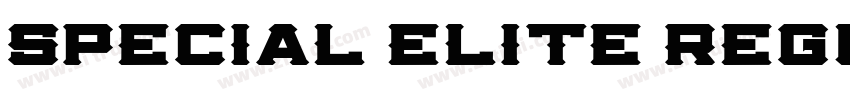 Special Elite Regula字体转换